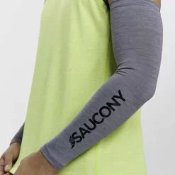 Hombre Saucony Accesorios*Fortify Arm Sleeves Dark Grey Heather