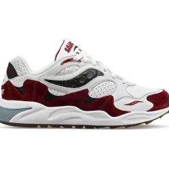 Hombre Saucony Grid*Grid Shadow 2 Cream / Red