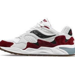 Hombre Saucony Grid*Grid Shadow 2 Cream / Red