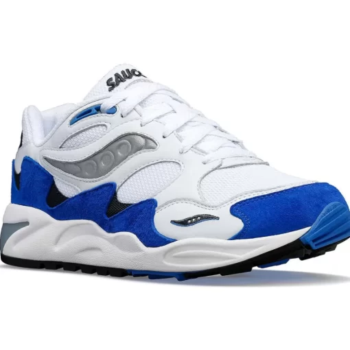 Hombre Saucony Grid*Grid Shadow 2 White / Blue