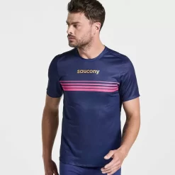 Hombre Saucony Camisetas*Hombre Elite Short Sleeve Sodalite