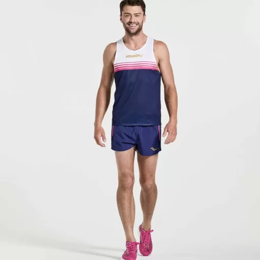 Hombre Saucony Mallas Y Shorts*Hombre Elite Split Short Sodalite