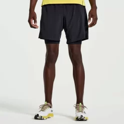 Hombre Saucony Mallas Y Shorts*Hombre Outpace 7" 2-In-1 Short Black