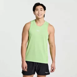 Hombre Saucony Camisetas*Hombre Stopwatch Graphic Singlet Invader Heather Graphic