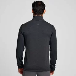 Hombre Saucony Chaquetas & Chalecos*Hombre Triumph 3D 1/2 Zip Black Heather