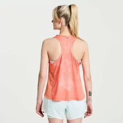 Mujer Saucony Camisetas*Mujer Elevate Tank Top Zenith Tie-Dye Print