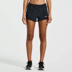 Mujer Saucony Mallas Y Shorts*Mujer Outpace 3" Short Black