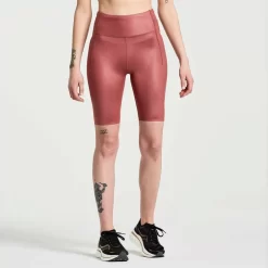 Mujer Saucony Mallas Y Shorts*Mujer Pinnacle 8" Tight Short Apple Butter