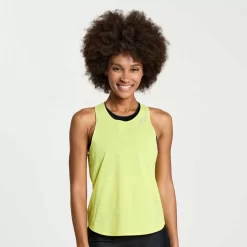 Mujer Saucony Camisetas*Mujer Pinnacle Tank Citron