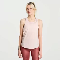 Mujer Saucony Camisetas*Mujer Pinnacle Tank Sepia Rose