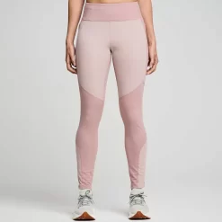 Mujer Saucony Mallas Y Shorts*Mujer Runshield Tight Smoke Heather