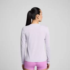 Mujer Saucony Camisetas*Mujer Stopwatch Long Sleeve Mauve