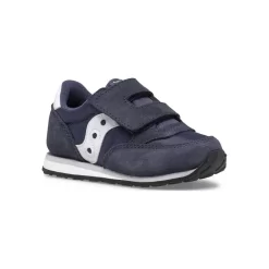 Ninos Saucony Nino*Ninos Pequenos Baby Jazz Hook & Loop Sneaker Navy / White